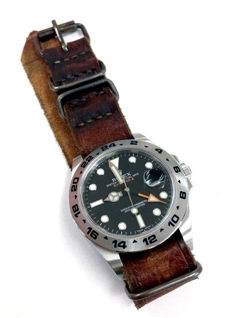 rolex vintage explorer nato strap|rolex explorer 2 strap.